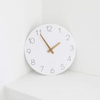 mooas Flatwood Wall Clock, Analog Wall Clock, Silent Non-Ticking 12 inch Modern - Image 2