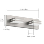 SineRise LED Modern Bathroom Vanity Light Fixtures, Brushed Nickel Modern - Image 7