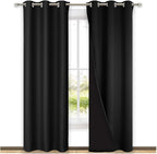 NICETOWN Room Warming Blackout Curtains 80 inches Long, Full Light Blocking by NICETOWN
