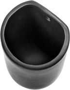 MyGift 7.5 Inch Wall Mounted Modern Matte Black Ceramic Cylindrical Plant - Image 7