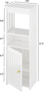 Narrow Bathroom Storage Cabinet, 5-Tier Slim Organizer - Image 3