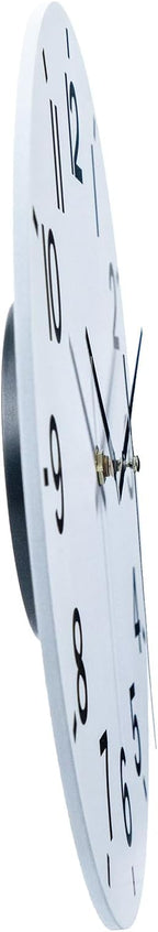 HZDHCLH Wall Clock 10 Inch Silent Non Ticking Wood Battery Operated White - Image 7