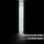 LEMOMO Blackout Curtains 66 x 72 Inch Long Dark Green Curtains Set of 2 Panels - Image 3