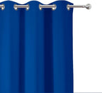 LEMOMO Blackout Curtains 66 x 54 Inch Long Royal Blue Curtains Set of 2 Panels - Image 6