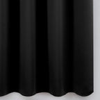 LEMOMO Blackout Curtains 66 x 54 Inch Long Black Curtains Set of 2 Panels Room - Image 8