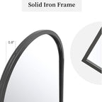 Dewfig Arched Window Wall Mirror, Decorative Mirror, Vanity Mirrors - Image 5