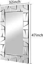 Chende Decorative Mirrors for Wall, Rectangle Modern Accetn Home Decor for - Image 7