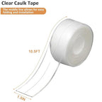 Clear Caulk Tape Waterproof Self Adhesive, Peel & Stick Bathroom Chalk Tape - Image 2