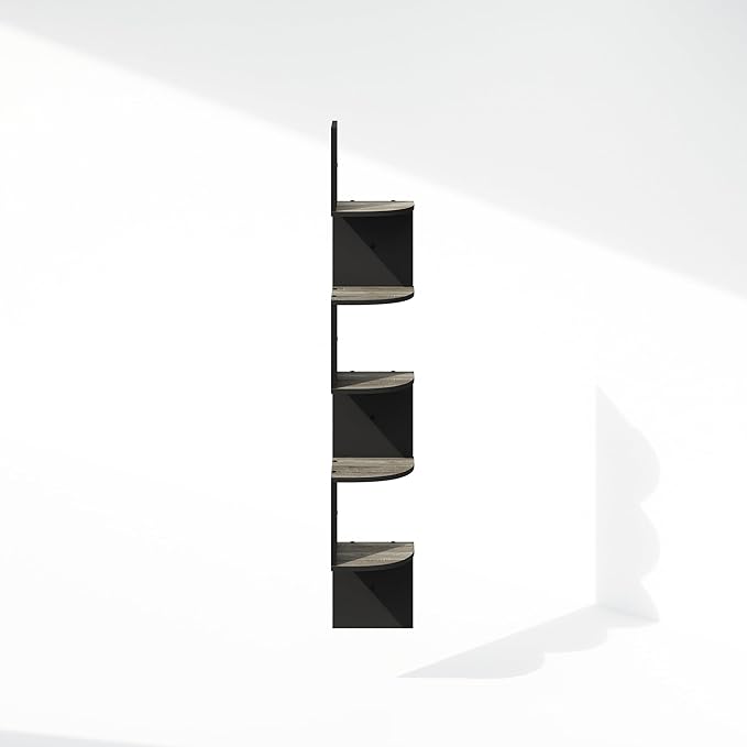 Furinno Rossi 5-Tier Floating Corner Shelf - Image 5