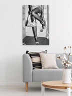 High Fashion Poster Trendy Black and White Wall Art Retro Girl Room Decor - Image 5