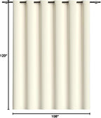 RYB HOME Blackout Room Divider Curtains Privacy Room Separator Extra Long Wide - Image 9