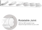 Ralbay Modern LED Bathroom Vanity Lights 6 Lights Acrylic Stainless Steel LED - Image 2