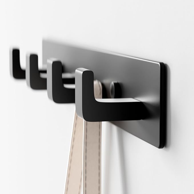 GWAAZXGZ Black Coat Rack Wall Mount - Image 5