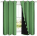 NICETOWN 100% Blackout Curtains 54 inches Long, Forest Green, 1 Pair, 42 inches by NICETOWN