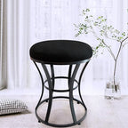 Vanity Chair, Small Velvet Vanity Stool & Ottoman Bench for Bathroom, Dorm - Image 2