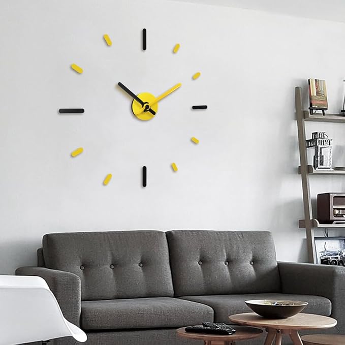 Presentime & Co Large Frameless DIY Wall Clock - Image 5
