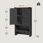 MAHANCRIS Bathroom Wall Cabinet, Farmhouse Medicine Cabinet - Image 3