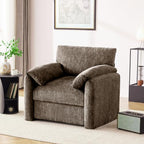 Howjoe Accent Chair for Living Room, Oversized Reading Armchair, Brown by Unknown