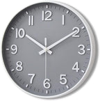 HZDHCLH Grey Wall Clock 12 Inch Silent Non Ticking Clock by HZDHCLH