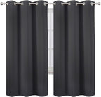 LEMOMO Dark Grey Thermal Blackout Curtains/42 x 72 Inch/Set of 2 Panels Room - Image 2