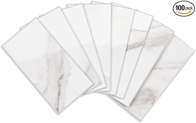 StyloVue 100 Pieces Peel and Stick Backsplash by StyloVue