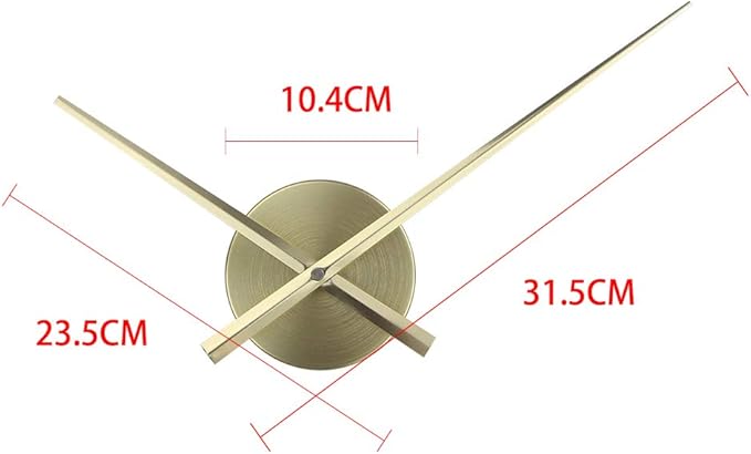 Timelike 3D Clock Hands, DIY Large Clock Hands Needles Wall Clocks 3D Home Art - Image 3