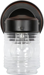 Design House Jelly Jar 1 Light Wall Light, Oil Rubbed Bronze, Outdoor Downlight - Image 9