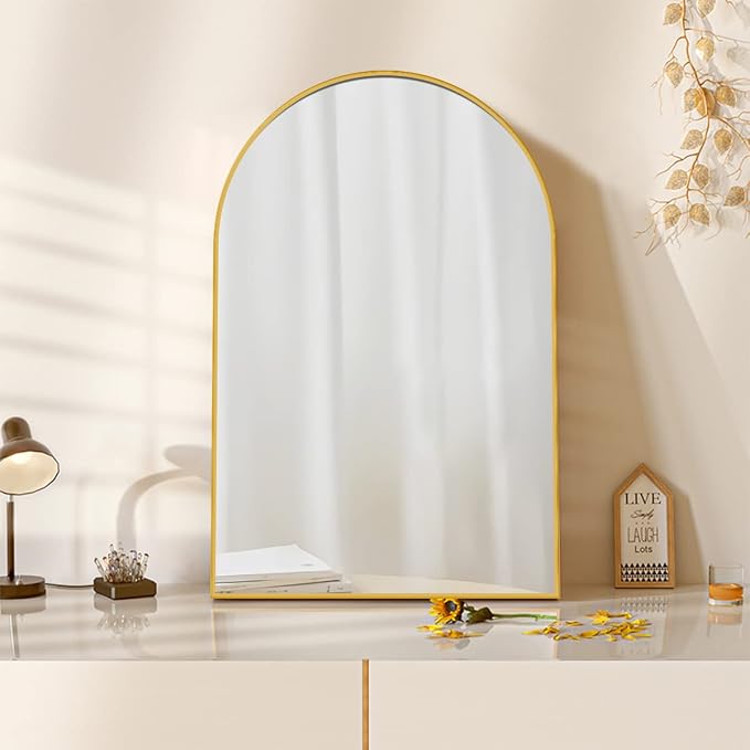 Arched Wall Mirror, Living Room, Hang Vertical or Horizontal by ZMYCZ