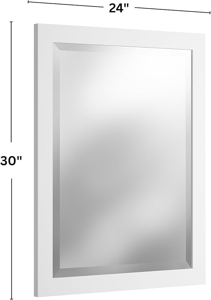 Alaterre Furniture 24" x 30" Bathroom Vanity Mirror - Image 3