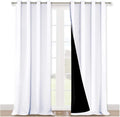 NICETOWN White 100% Blackout Curtains by NICETOWN