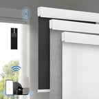 Motorized Blinds with Remote, Cordless Smart Blinds with Valance Cover by Enjoyyoursmartlife
