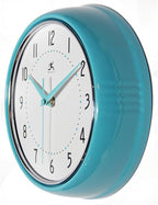 Infinity Instruments LTD. Retro 9 inch Silent Sweep Non-Ticking Mid Century - Image 4
