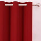 LEMOMO Blackout Curtains 52 x 120 Inch Long Red Curtains Set of 2 Panels Room - Image 6