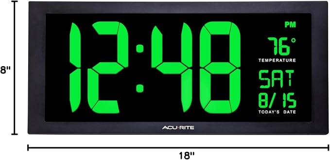 AcuRite 76101M Oversized LED Clock - Image 7