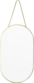 Gold Oval Mirror, Vanity Mirror by Unknown