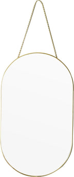 Gold Oval Mirror, Vanity Mirror by Unknown