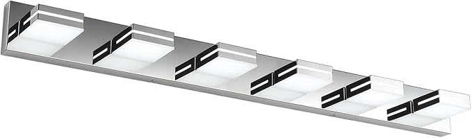 SineRise LED Modern Bathroom Vanity Light Fixtures, Chrome Modern Acrylic by SINERISELIGHTING