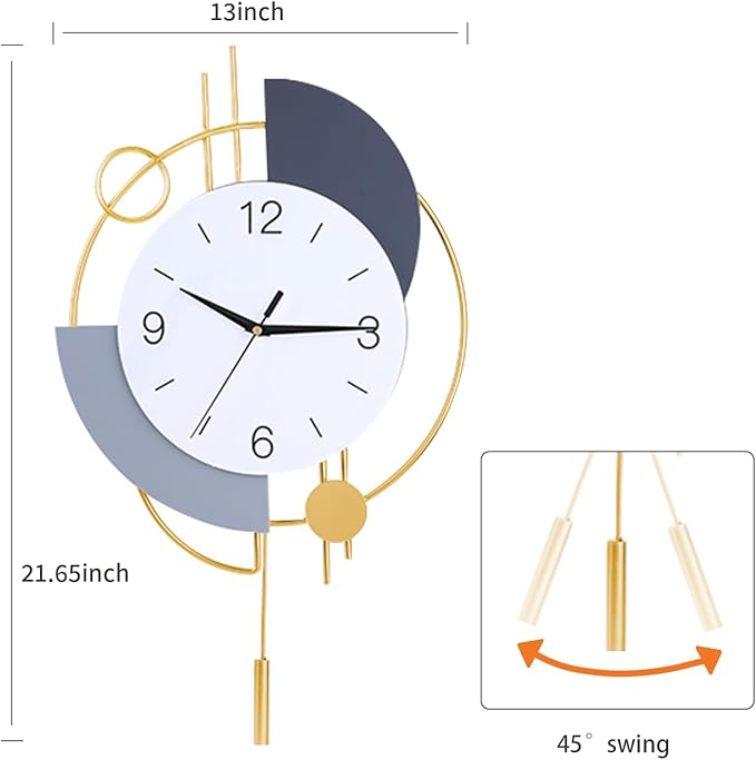 Dankeit Wall Clock, Silent Quality Quartz Battery Operated - Image 5