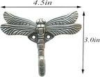 2pcs Dragonfly Coat Hooks Decorative Creativity Wall Mounted Hanger Hook - Image 2