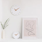 mooas Flatwood Wall Clock, 9.8" Silent Non-Ticking Sweep Movement Decorative - Image 5