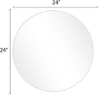 BEAUTYPEAK 24 Inch Round Mirror, Metal Frame Circle Mirror, Wall Mounted - Image 9