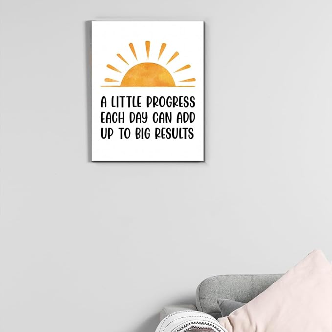 Inspirational Office Wall Art Decor, Motivational Add Up to Big Results - Image 7
