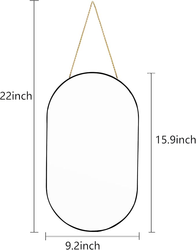 YCHMIR Oval Wall Mirror, Oval Shape, - Image 5