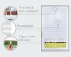 Redi Shade No Tools Original Light Filtering Pleated Paper Shade White - Image 2