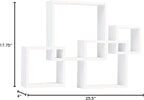 Danya B BR1023WH Decorative Wall Mount Floating Intersecting Cube Accent Wall - Image 2
