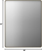 LOAAO 28”X36” Bronze Bathroom Mirrors - Image 8