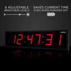 Ivation Oversized Large Digital Wall Clock - Image 4