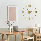 3D DIY Luminous Dial Acrylic Frameless Silent Wall Clock - Image 2