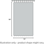 BONZER Room Divider Curtain Total Privacy Wall Wide Grommet Room Darkening - Image 8