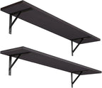 DINZI LVJ Long Wall Shelves, 31.5 Inch Wall Mounted Shelves Set of 2, by DINZILVJ